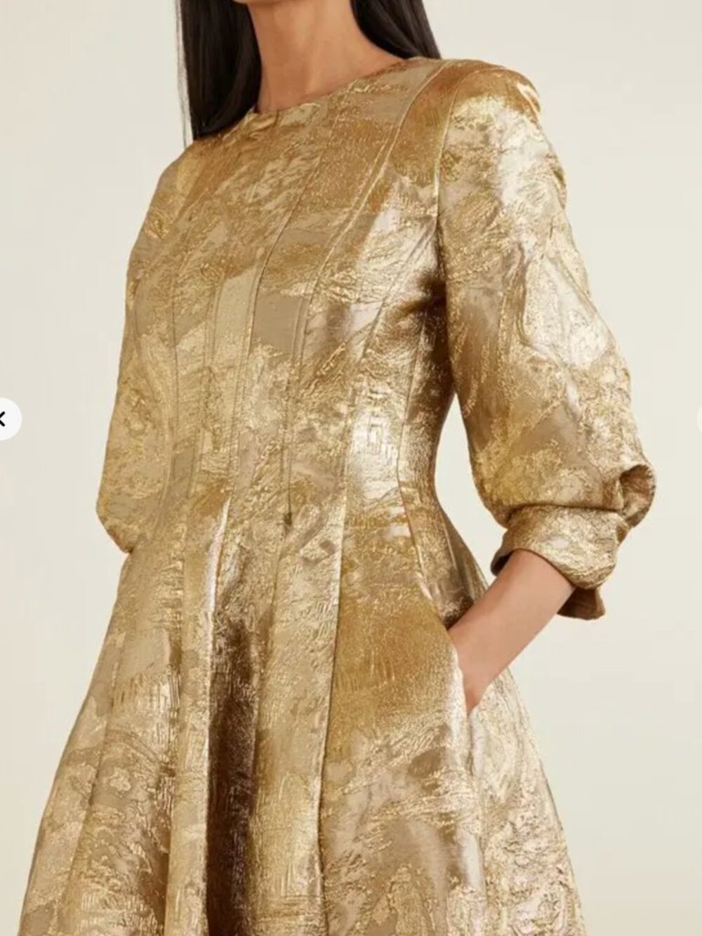 NWT SIMKHAI Claravelle Jacquard Gown Size 8 - Picture 2 of 7